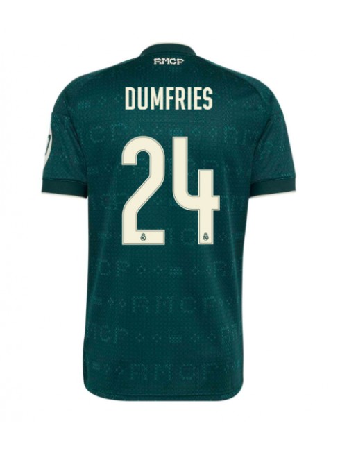 Moški Nogometna dresi replika Real Madrid Denzel Dumfries #24 Gostujoči 2026-27 Kratek rokav Moški Nogometna dresi replika Real Madrid Denzel Dumfries #24 Gostujoči 2026-27 Kratek rokav